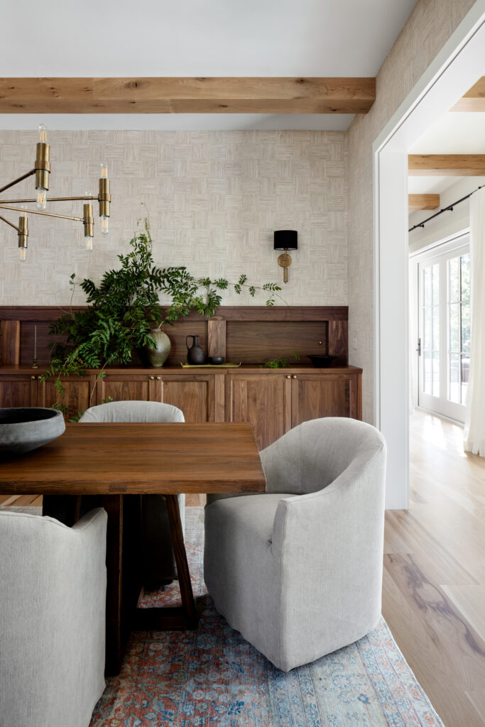 A dining room built by Brush Arbor Homes.